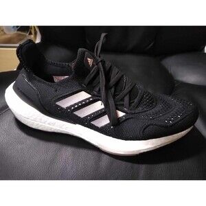 Adidas Ultraboost 22 Heat Rdy Black Peach Running Shoes Sock Fit Womens 7.5